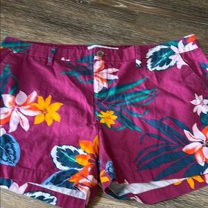 Old Navy fushia/Purple and Yellow Bermuda Shorts Vibrant Style